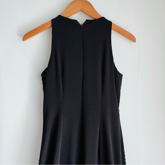 🆕Adrianna Papell Midnight Black Embellished Gown NWT sleeveless high neckline - Picture 9 of 12